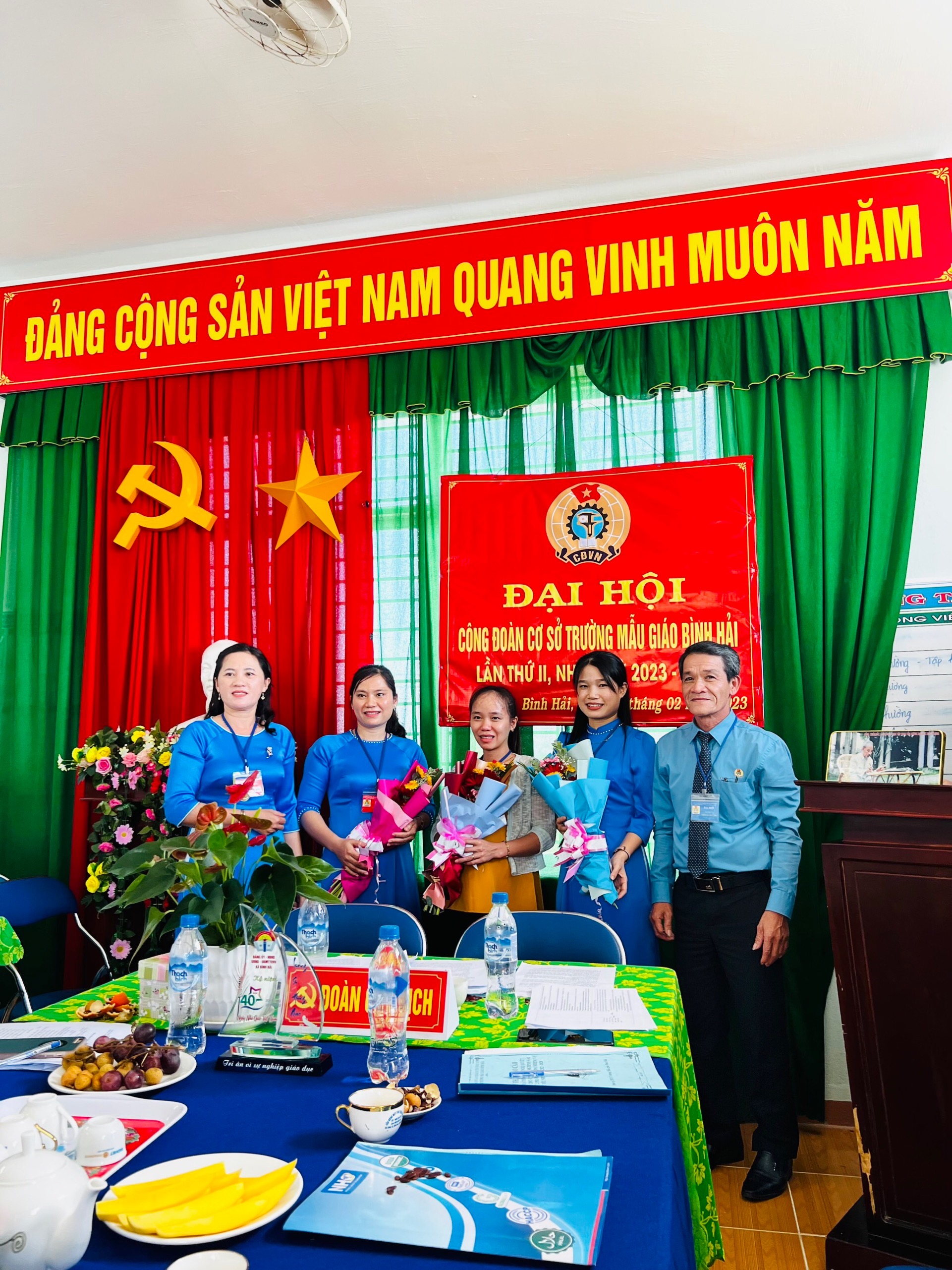 ĐẠI HỘI CÔNG ĐOÀN CƠ SỞ TRƯỜNG MẪU GIÁO BÌNH HẢI NHIỆM KỲ 2023-2028.