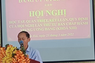 HỘI NGHỊ HỌC TẬP -QUÁN TRIỆT KẾT LUẬN ,QUY ĐỊNH CỦA HỘI NGHỊ LẦN THỨ TƯ BAN CHẤP HÀNH TRUNG ƯƠNG ĐẢNG (KHÓA XIII)