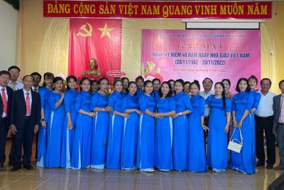 Trường Mẫu Gíao Bình Hải xin chân thành cảm ơn Đảng Uỷ, UBND,UBMTTQVN, các ban ngành đoàn thể đã tổ chức gặp mặt kỷ niệm 40 năm ngày nhà giáo Việt Nam 20/11 đầy ý nghĩa.